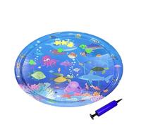 Alfombrilla de Agua para Gatos - Colchoneta De Ejercicio Fresca - Almohadilla Sensorial Interactiva Refrescante Plegable para Mascotas y Gatos, con Juego de Agua, para Actividades en Interior y Exteri