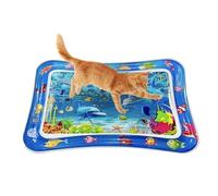 Alfombrilla de Agua para Gatos,Colchoneta Gruesa De Juego Confortable para Mascotas | Juguetes Sensoriales Antiarraños para Gatitos En Interiores Y Exteriores Actividades De Verano