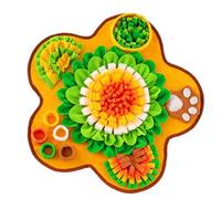 Alfombrilla de alimentación lenta para mascotas, fomenta los hábitos alimenticios y el enriquecimiento del olor, diseño de flores, alimentador lento, alfombrillas de entrenamiento para mascotas