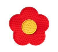 Alfombrilla de alimentación Lenta para Perros pequeños, para una Dieta Saludable, Almohadilla para lamer Mantequilla, Alfombrilla de Silicona de Flores para Aseo, Corte de Clavos, baño, del