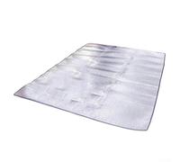 Alfombrilla de aluminio para acampar con propiedades impermeables y reflectantes del calor, adecuada para tienda de campaña y aventuras al aire libre (200 x 100 cm)