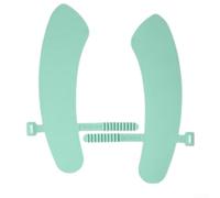 Alfombrilla de asiento de inodoro de silicona impermeable y combinación de elevador higiénico para manejo de tapa de inodoro sin contacto y mejora la higiene en hoteles y baños públicos (verde)