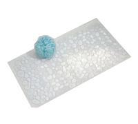 Alfombrilla de ba o antideslizante con ventosa Pebblz de iDesign para ducha y ba era, juego de 1 transparente