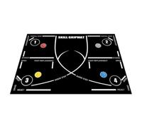 Alfombrilla de baloncesto para entrenamiento deportivo con pelota, tapete de práctica para niños, adultos, jugadores, entrenadores, profesores de educación física, hogar, dormitorio, sala de estar