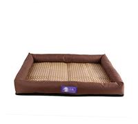 Alfombrilla de bambú para Cama, Perrera de Verano, Alfombrilla para Perros Resistente a Las mordeduras, Arena para Perros pequeños, medianos y Grandes, Temporadas de Verano, Nido f