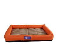 Alfombrilla de bambú para Cama, Perrera de Verano, Alfombrilla para Perros Resistente a Las mordeduras, Arena para Perros pequeños, medianos y Grandes, Temporadas de Verano, Nido f