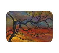 Alfombrilla De Baño 40x60cm, Árbol Marchito Otoño Atardecer Alfombra Baño Lavable A Máquina Alfombra Interior, para Terraza, Salon, Jardín, Cocina