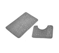 Alfombrilla de baño absorbente - Magic Mat | Alfombrilla de baño súper absorbente | Alfombra de baño de secado rápido | Juego de baño de forro polar coral | 2 piezas alfombrillas antideslizantes para