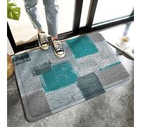 Alfombrilla De Baño and Grey Abstract Geometric Alfombra Entrada Antideslizante Estera De Entrada Lavable A Máquina Felpudo para Cocina Dormitorio Interior 40X60 CM