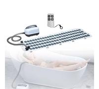 Alfombrilla de baño antideslizante con almohada inflable, máquina de spa de masaje de cuerpo completo con control remoto y función de burbujas de bañera