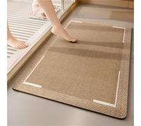 Alfombrilla de Baño Antideslizante de Diatomita - Secado Rápido, Absorbente - Tapete Casa para Baño y Cocina - Alfombra de Piedra Marrón 40x60cm