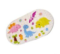 Alfombrilla de baño antideslizante para niños con estampado de dinosaurios | Alfombrilla de ducha de dinosaurio de 69 x 39 cm, alfombrilla antideslizante de PVC, con ventosas para niños pequeños