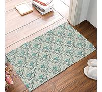 Alfombrilla De Baño Baroque Style Geometric Doormats Impermeable Felpudo Lavable Estera De Entrada para Puerta Exterior Cocina Entrada Casa 40X60 CM