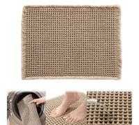 Alfombrilla De BañO con Textura De Tejido Gofre Antideslizante, Super Absorbente Secado RáPido Machine Washable Alfombra De BañO De Tejido Gofrera para Suelo De BañO Y Cocina (Khaki,24 * 36.2in)