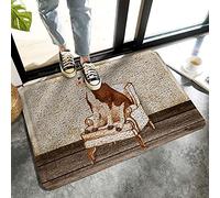 Alfombrilla De Baño Cow Seat On Sofa Rustic Alfombra Entrada Impermeable Estera De Entrada Lavable A Máquina Felpudo por Puerta Cocina Dormitorio 40X60 CM