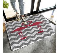 Alfombrilla De Baño Cute Flamingo Pattern Felpudo Antideslizante Doormats Lavable A Máquina Estera De Entrada por Puerta Dormitorio Cocina 40X60 CM