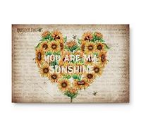 Alfombrilla De Baño Day Sunflowers You Are My Alfombra Entrada Antideslizante Felpudo Exterior Lavable Estera De Entrada por Cocina Pasillo Puerta Exterior 40X60 CM