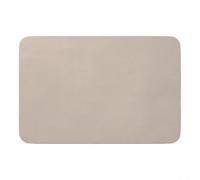 Alfombrilla de baño de diatomita de poliuretano de 50 x 80 cm para baño y cocina, antideslizante, absorbente, de secado rápido, base de goma, resistente a derrames de café (caqui)