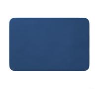 Alfombrilla de baño de diatomita de poliuretano para baño y cocina, antideslizante, absorbente, de secado rápido, 50 x 80 cm, compatible con suelos húmedos, derrames de café, fácil C (azul)