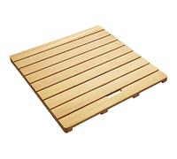 Alfombrilla de baño de madera antideslizante, rejilla extra grande para spa y ducha para baño, inodoros, piscinas y uso al aire libre, pedal de suelo antideslizante duradero