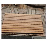 Alfombrilla de baño de Madera de Teca, tamaño Grande y pequeño, Antideslizante, Ideal para Ducha, Interior y Exterior, 51 x 51 x 3,2 cm (20 x 20 x 1,2 Pulgadas), diseño Elegante y Duradero.