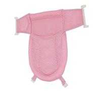 Alfombrilla de baño de malla para baño de bebé para ducha ajustable conveniente hamaca de baño para bebé (Rosa)