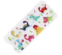 Alfombrilla de baño de PVC de dibujos animados, antideslizante, con copas de succión, suave masaje (dinosaurio2)