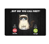 Alfombrilla De Baño Did You Call First Alfombra Entrada Impermeable Estera De Entrada Lavable Felpudo para Cocina 40X60 CM