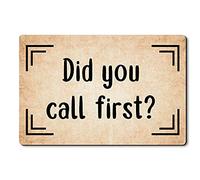 Alfombrilla De Baño Did You Call First Felpudo Impermeable Doormats Lavable Estera De Entrada para Entrada Casa Pasillo Puerta Exterior 40X60 CM