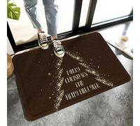 Alfombrilla De Baño Dream Bridge Merry Christmas Tree and Happy New Year Felpudo Absorbente Alfombra Entrada Impermeable Estera De Entrada para Dormitorio Interior Puerta 40X60 CM