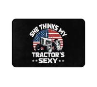 Alfombrilla De Baño Ella Cree Que Mi Tractor Es Sexy Felpudos para Entrada De Casa Modernas Lavable A Máquina Alfombra Interior, para Ducha, Cocina, Interior O Exterior, 40x60cm