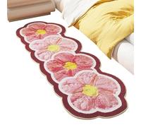 Alfombrilla de Baño Floral | 120x50cm tapete antideslizante para el suelo,Alfombrillas Lavables y Absorbentes para Baño,para Cocina, Dormitorio, Salón, Suelo, Decoración de Interior, Entrada de Hogar