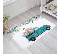 Alfombrilla De Baño Flower De Protea De Verano Flamingo Felpudo Exterior Modernas Antideslizante Alfombra Interior, para Puerta, Dormitorio, Salon, Cocina, 40x60cm