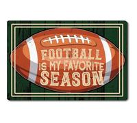 Alfombrilla De Baño Football Is My Favorite Season Autumn Game,Funny Thanksgiving Happy Fall Alfombra Entrada Absorbente Doormats Antideslizante Estera De Entrada para Entrada Casa 40X60 CM
