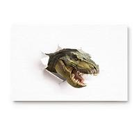 Alfombrilla De Baño Funny Dinosaur Break Through The Wall Estera De Entrada Antideslizante Alfombra Entrada Absorbente Doormats por Puerta Exterior Dormitorio Entrada Casa 40X60 CM