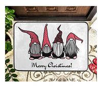 Alfombrilla De Baño Funny Winter Elves Snowflake Doormats Impermeable Felpudo Lavable A Máquina Estera De Entrada por Interior Puerta Dormitorio 40X60 CM