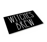 Alfombrilla De Baño Halloween Witch Word Theme Felpudo Impermeable Doormats Lavable Estera De Entrada para Pasillo Dormitorio Puerta Exterior 40X60 CM