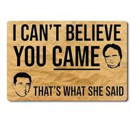 Alfombrilla De Baño I Can’T Believe You Came That’S What She Said Alfombra Entrada Absorbente Estera De Entrada Lavable Doormats para Puerta Exterior Pasillo Cocina 40X60 CM