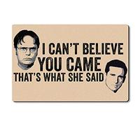 Alfombrilla De Baño I Can’T Believe You Came That’S What She Said Alfombra Entrada Atrapar Suciedad Estera De Entrada Antideslizante Felpudo para Entrada Casa Cocina Pasillo 40X60 CM