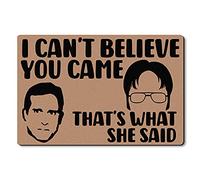 Alfombrilla De Baño I Can’T Believe You Came That’S What She Said Doormats Antideslizante Felpudo Lavable Estera De Entrada para Puerta Exterior Pasillo Entrada Casa 40X60 CM