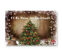 Alfombrilla De Baño I'Ll Be Home For Christmas Felpudo Interior Impermeable Felpudo Exterior Lavable Estera De Entrada por Puerta Exterior Pasillo Entrada Casa 40X60 CM
