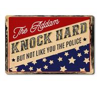 Alfombrilla De Baño Knock Hard But Not Like You The Police Funny Alfombra Entrada Absorbente Estera De Entrada Impermeable Doormats para Pasillo Cocina Puerta Exterior 40X60 CM