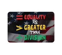 Alfombrilla De Baño La Igualdad Es Más Importante Que La División Felpudos para Entrada De Casa Microfibra Modernas Alfombra Interior, para Salon, Interior O Exterior, Puerta, 40x60cm