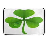 Alfombrilla De Baño Leaves Drops of Dew Estera De Entrada Impermeable Alfombra Entrada Lavable A Máquina Felpudo por Interior Puerta Dormitorio 40X60 CM