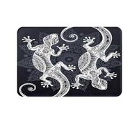 Alfombrilla De Baño Lézard Abstrait, Reptile, Animal, Herpétologie Felpudos para Entrada De Casa Lavable A Máquina Antideslizante Alfombra Limpia, para Jardín, Dormitorio, Salon, 40x60cm