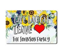 Alfombrilla De Baño Live Laugh Leave Doormats Antideslizante Felpudo Lavable Estera De Entrada para Dormitorio Entrada Casa Pasillo 40X60 CM
