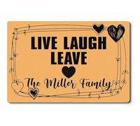 Alfombrilla De Baño Live Laugh Leave Doormats Lavable Felpudo Atrapar Suciedad Estera De Entrada para Dormitorio Pasillo Puerta Exterior 40X60 CM