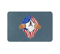 Alfombrilla De Baño Logotipo De La Fuerza Espacial De Los Estados Unidos. Sangre Dentro De Mí Felpudo Exterior Antideslizante Microfibra Alfombra Limpia, para Salon, Cocina, Bañera, 40x60cm