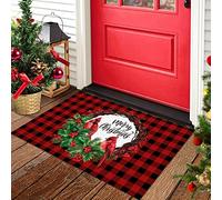 Alfombrilla De Baño Merry Christmas Cardinal Birds Estera De Entrada Lavable Alfombra Entrada Antideslizante Felpudo para Cocina Dormitorio Puerta Exterior 40X60 CM