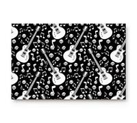 Alfombrilla De Baño Mexican Day of The Dead Guitar, Skull Felpudo Exterior Antideslizante Doormats Absorbente Felpudo Interior por Cocina Dormitorio Puerta Exterior 40X60 CM